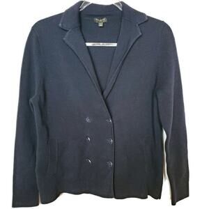 Talbots double breasted sweater size large petite